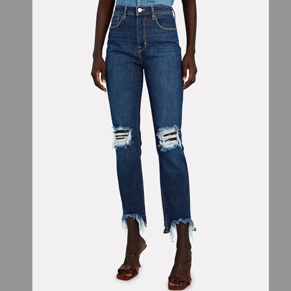 L'AGENCE - Highline Distressed Skinny Jeans